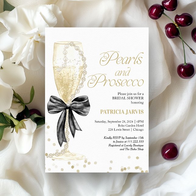 Invitación Perlas de vaca negra y ducha de novia en el Prosec (Subido por el creador)