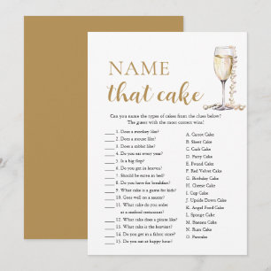 Invitación Perlas elegantes y el nombre del profino juego del