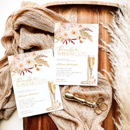 Invitación Perlas fotográficas y ducha de novia floral Prosec