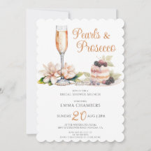 Perlas Y Brunch De Ducha Bridal Prosecco
