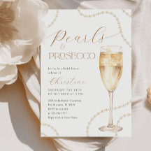 Perlas y ducha de oro Prosecco