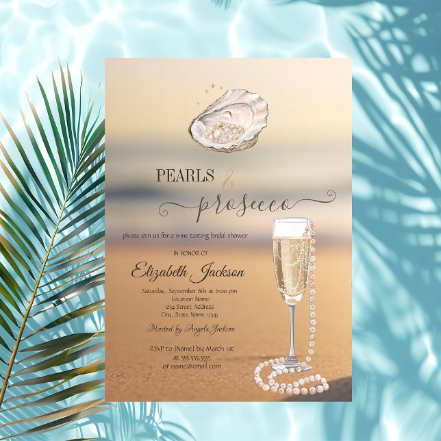 Invitación Perlas y Prosecco Atardecer Playa Concha de Mar (Subido por el creador)