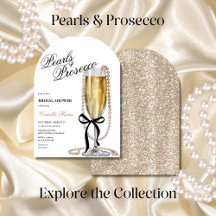 Perlas y Prosecco Black Bow Bridal Shower