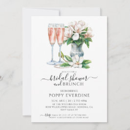 Invitación Perlas Y Prosecco Champagne Bridal Shower Brunch