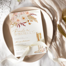 Perlas y prosecco con ducha de nubes florales