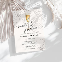 Perlas y Prosecco Elegante Ducha Bridal