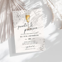 Perlas y Prosecco Elegante Ducha Bridal