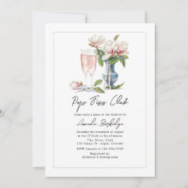 Invitación Perlas y Prosecco Pop Fizz Clink Ducha Bridal