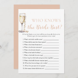 Invitación Perlas y prosecco que conocen el mejor juego de no