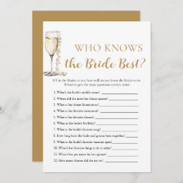 Invitación Perlas y prosecco que conocen el mejor juego de no