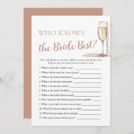 Invitación Perlas y prosecco que conocen el mejor juego de no