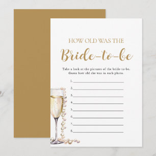 Invitación Perlas y Prosecco ¿Qué edad tenía la futura novia 