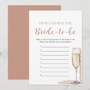 Invitación Perlas y Prosecco ¿Qué edad tenía la futura novia