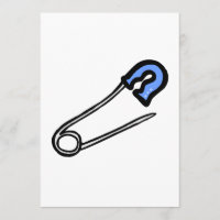 perno azul del pañal