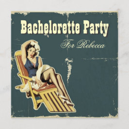 Invitación Perno del Rockabilly encima del fiesta del