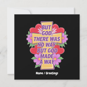 Invitación Pero Dios No Había Manera, Pero Dios Hizo un Camin