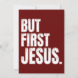 Invitación Pero primero Jesús