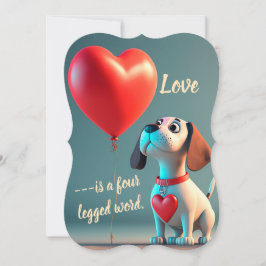 Invitación Perro amoroso