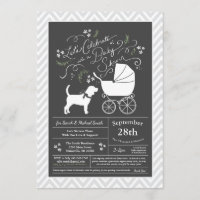 Perro Beagle Baby Shower Sexo neutro