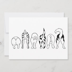 Invitación Perro Butts