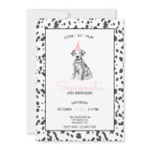 Perro dálmata Rosa Ven Siéntate Quédate