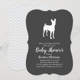 Invitación Perro de Basenji Baby Shower Neutral