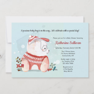 Invitación Perro de cachorro con Baby Shower de vidrio