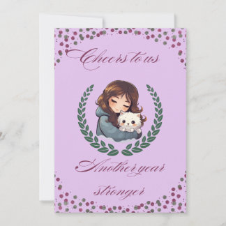 Invitación Perro de cumpleaños feliz, gato, animales mascotas