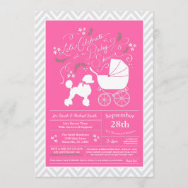 Invitación Perro de perro de perro de carabina Baby Shower Ch