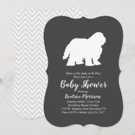 Invitación Perro de perro de perro de la vieja inglesa Baby S