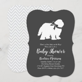 Invitación Perro de perro de perro de la vieja inglesa Baby S