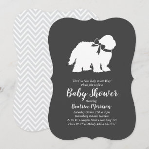 Invitación Perro de perro de perro de la vieja inglesa Baby S