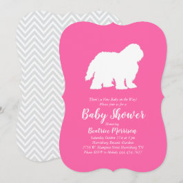 Invitación Perro de perro de perro de la vieja inglesa Chica 