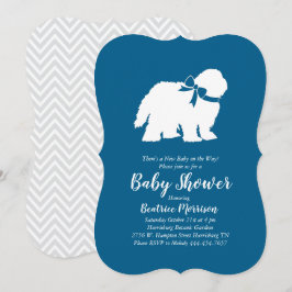 Invitación Perro de perro de perro viejo inglés Baby Shower B