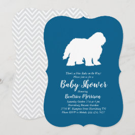 Invitación Perro de perro de perro viejo inglés Baby Shower B