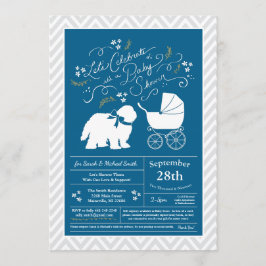 Invitación Perro de perro de perro viejo inglés Baby Shower B