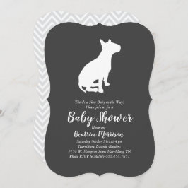 Invitación Perro del toro del perro Baby Shower género neutro