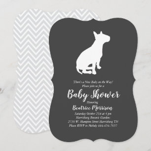 Invitación Perro del toro del perro Baby Shower género neutro