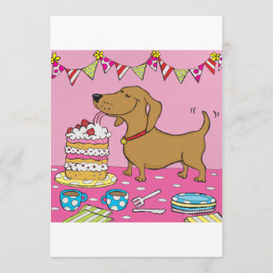 Invitación perro Fiesta