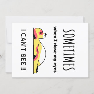 Invitación Perro gracioso