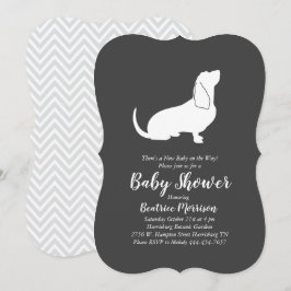 Invitación Perro hondo basal Baby Shower Sexo Neutral