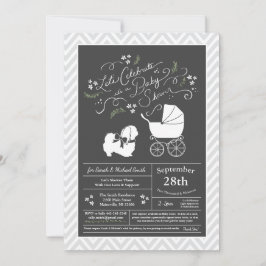 Invitación Perro pekinés Baby Shower Neutral