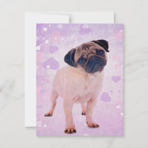 Invitación Perro Pug