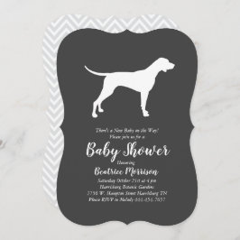 Invitación Perro puntero Baby Shower Neutral