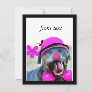 Invitación Perro riéndose
