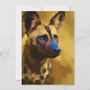 Invitación Perro salvaje africano
