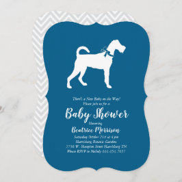 Invitación Perro Terrier Irlandés Baby Shower Blue Boy