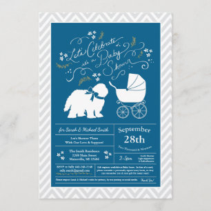 Invitación Perro viejo inglés perro perro perro perro Baby Sh