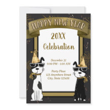 Perros geniales Feliz Año Nuevo