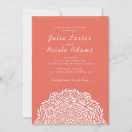 Invitación Persian Jewel Arch Ordinate Mandala Wedding